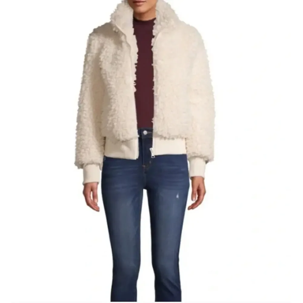 Kendall + Kylie Off White Soft Cropped Jacket
